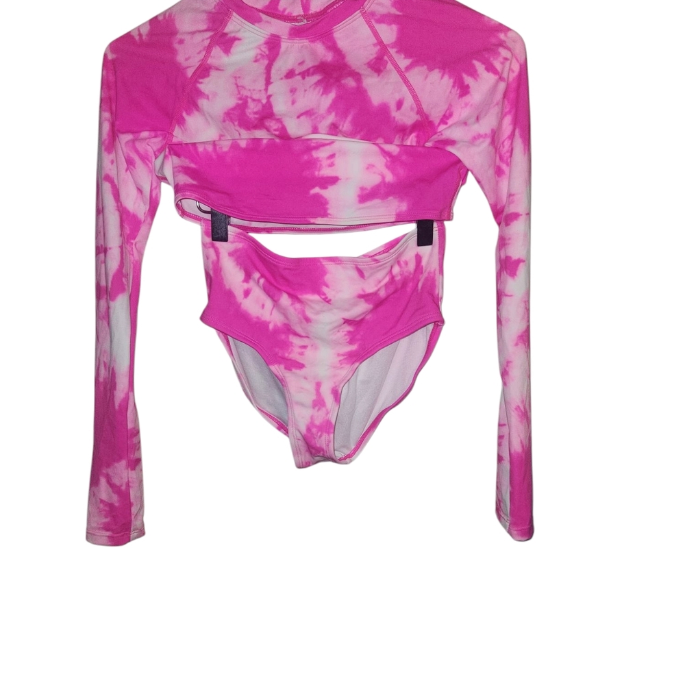 Pink Tie-Dye Kids Swim Bikini Set